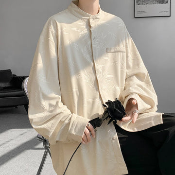 Riolio Spring Summer Printed Long Sleeve Shirts Man 2024 Casual Oversize Blouse Fashion Male Cardigan Korean Clothing Plus Size 5XL-M